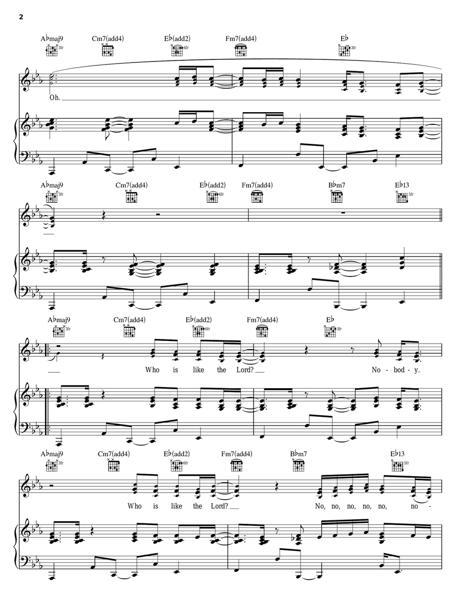 Who Is Like The Lord Acoustic Guitar scores gallery preview page 2