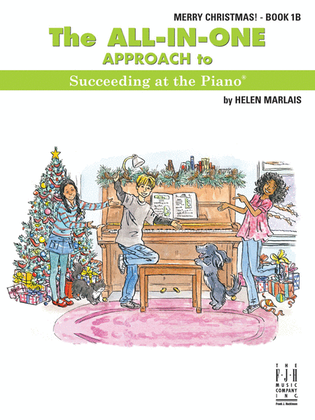 Book cover for The All-in-One Approach to Succeeding at the Piano, Merry Christmas, Book 1B