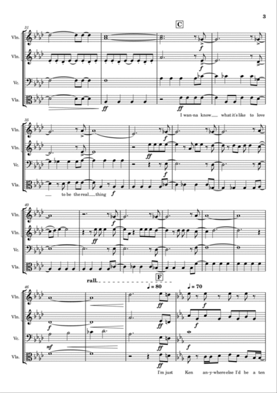 I'm Just Ken I'm Just Ken String Quartet scores gallery preview page 3