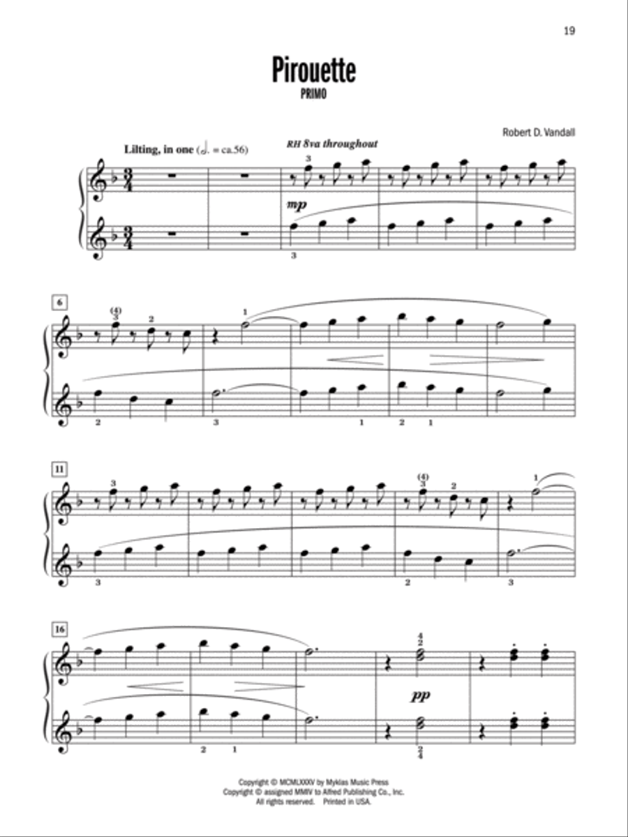 Celebrated Piano Duets, Book 1 Small Ensemble scores gallery preview page 4