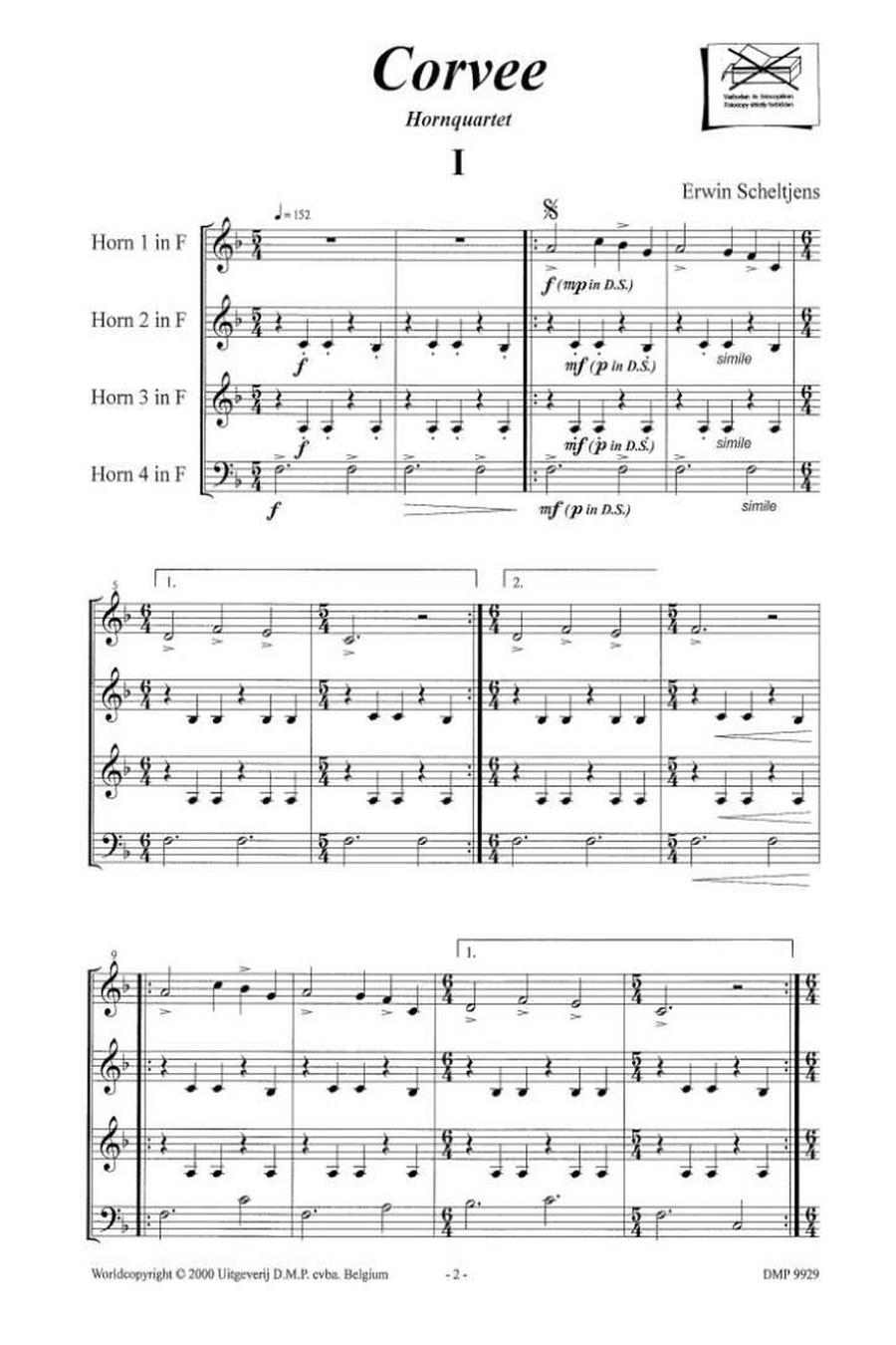 Corvee Horn scores gallery preview page 2