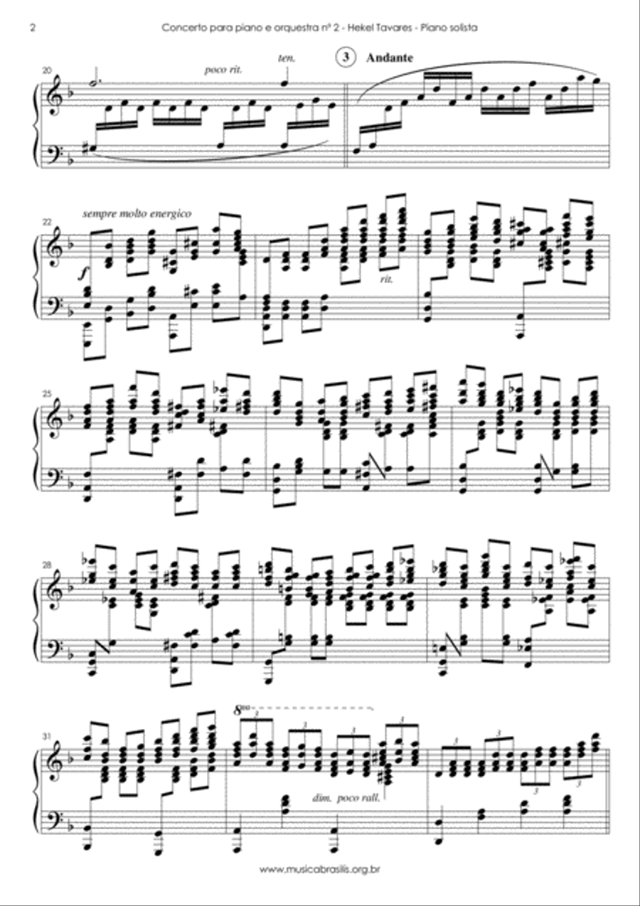 Concerto para piano e orquestra n.2 em formas brasileiras Full Orchestra scores gallery preview page 4