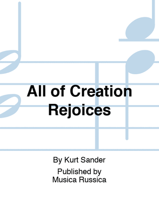 Book cover for All of Creation Rejoices