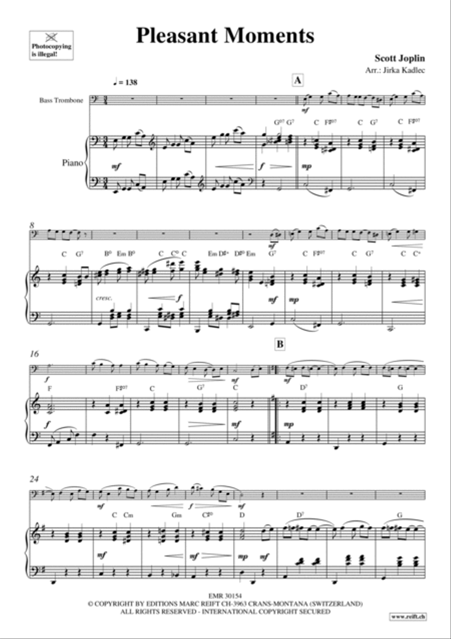 Pleasant Moments Trombone scores gallery preview page 4