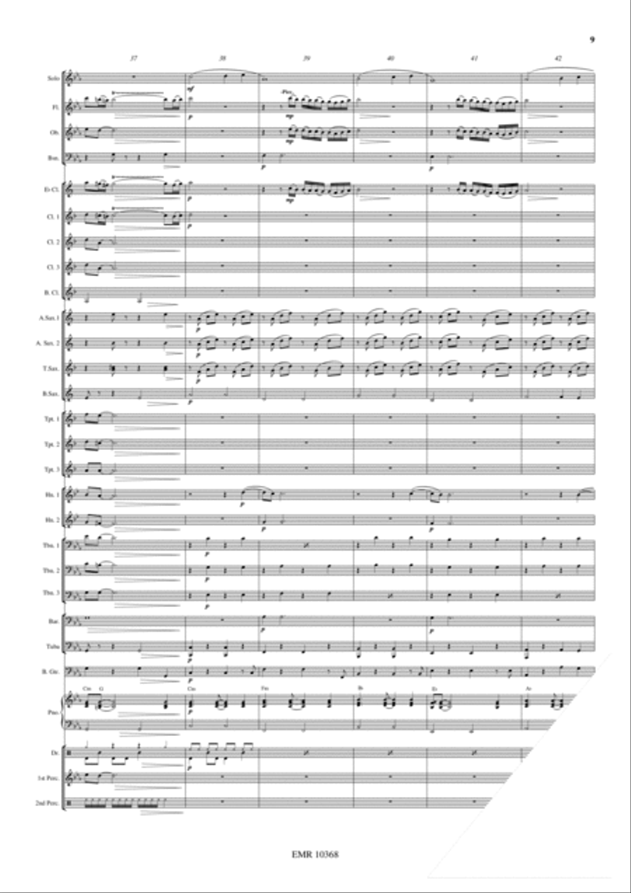 Concerto Pour Une Voix Concert Band scores gallery preview page 10