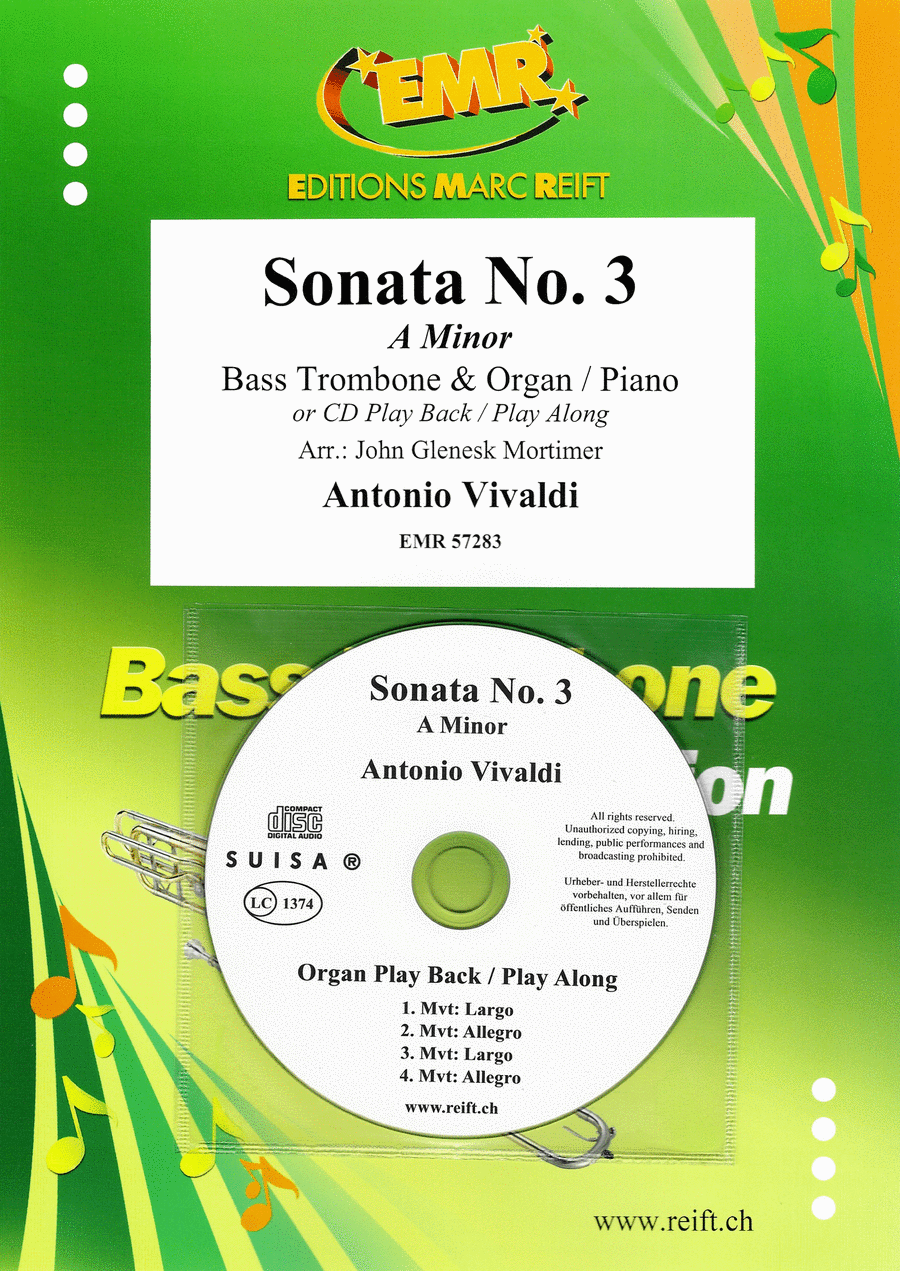 Sonata No. 3 Trombone scores gallery preview page 1
