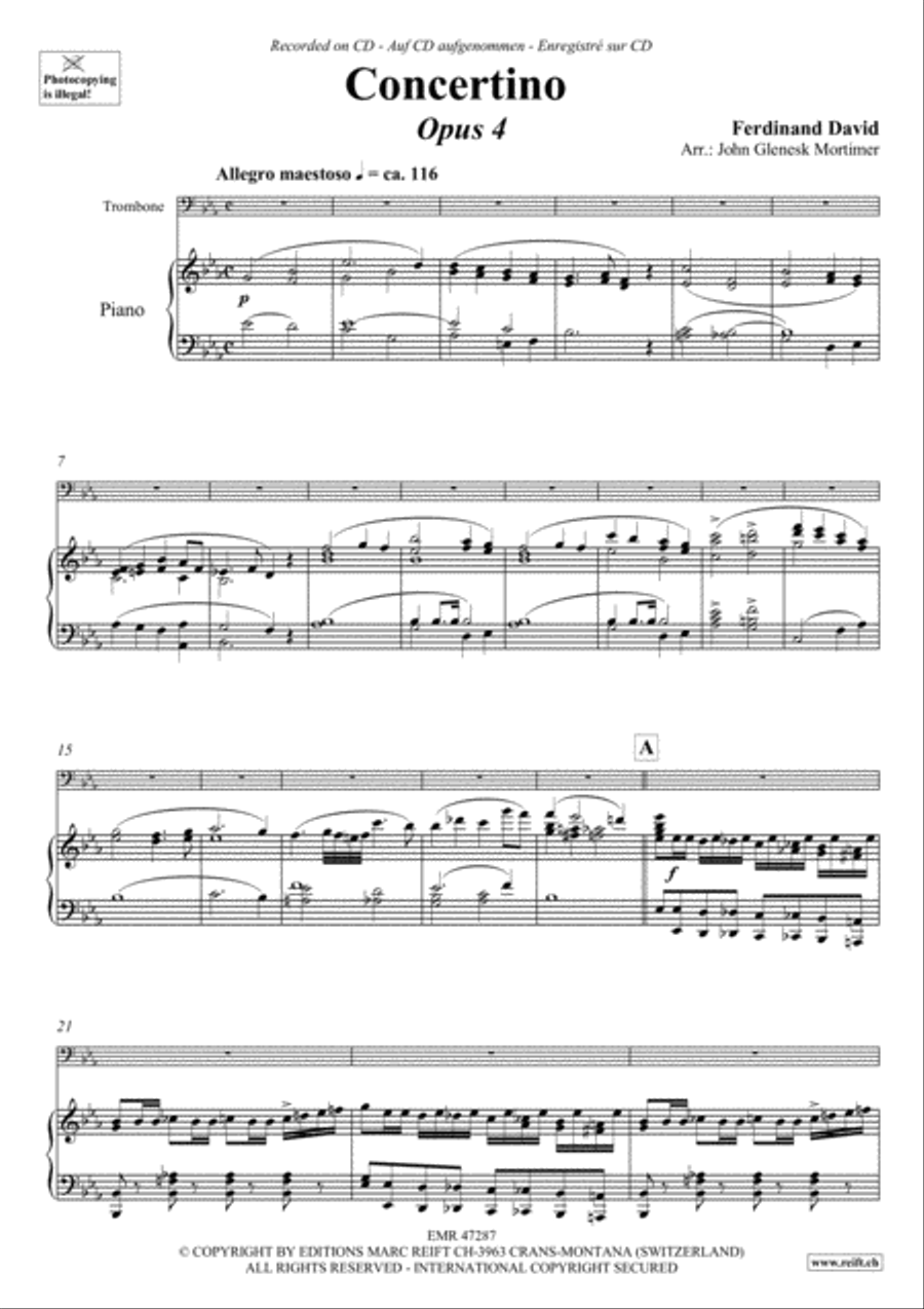 Concertino Piano Accompaniment scores gallery preview page 4