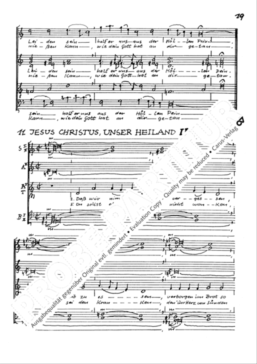 Chorsatze I zu Bachs Clavierubung Collection / Songbook scores gallery preview page 20