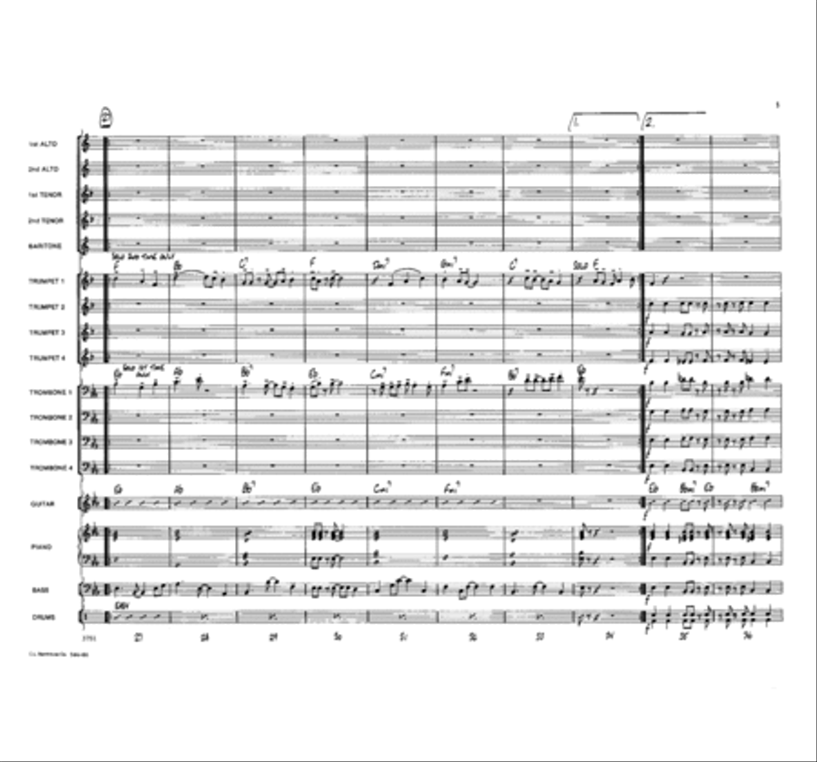 Legend of Bagu Legend of Bagu Jazz Ensemble scores gallery preview page 5