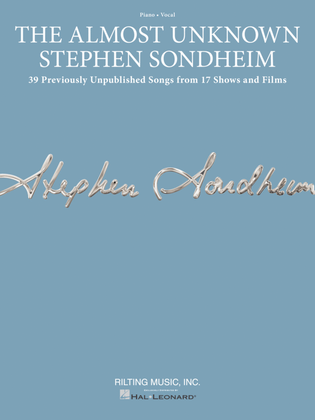 Book cover for The Almost Unknown Stephen Sondheim