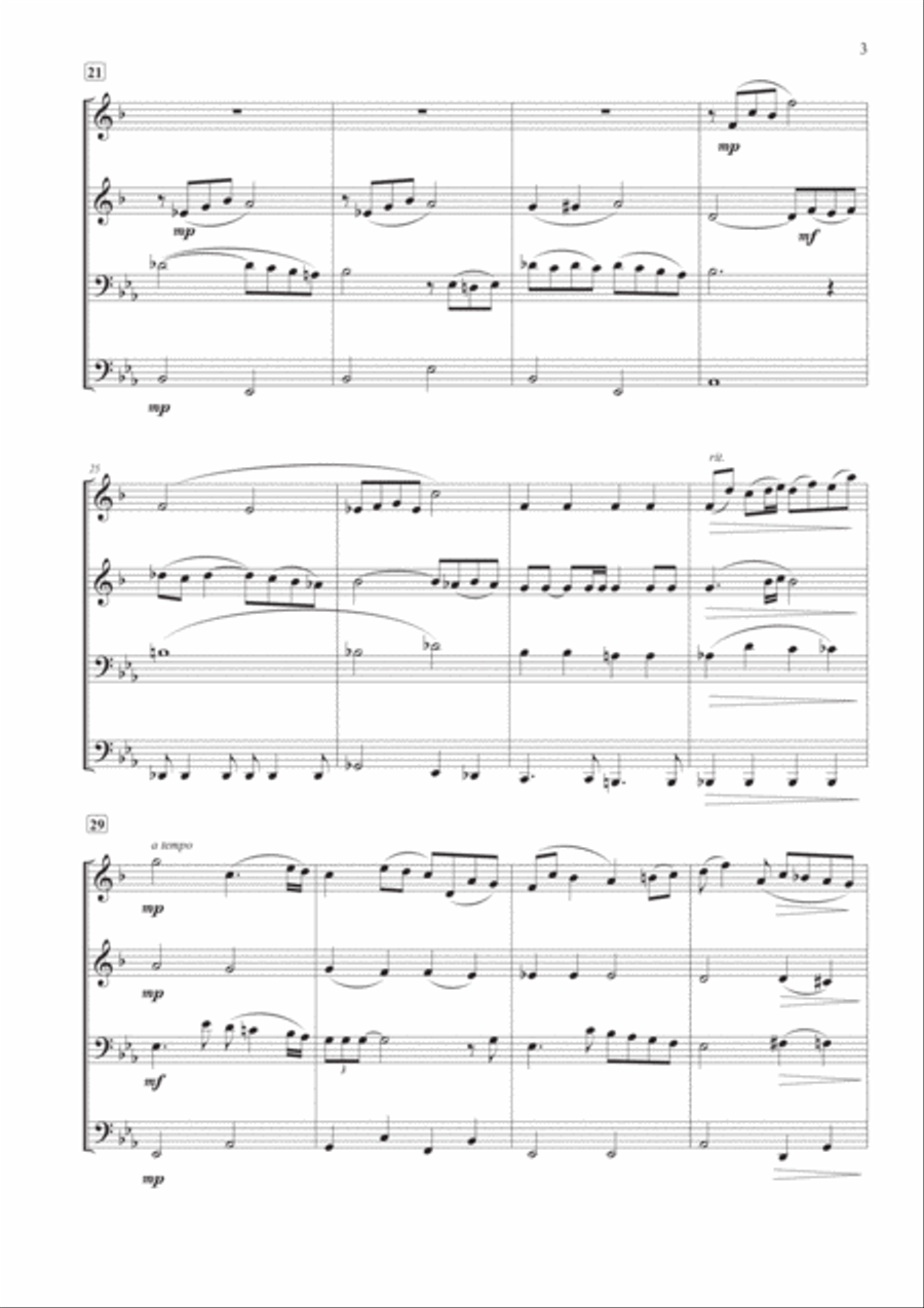 The Christmas Song (chestnuts Roasting On An Open Fire) Brass Ensemble scores gallery preview page 4
