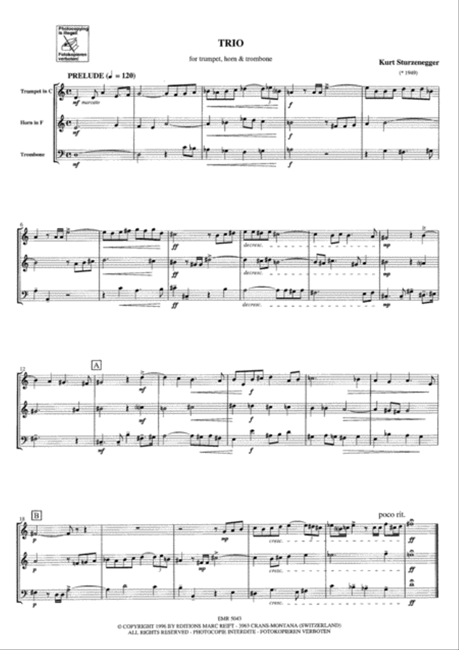 Trio Trio Brass Trio scores gallery preview page 8