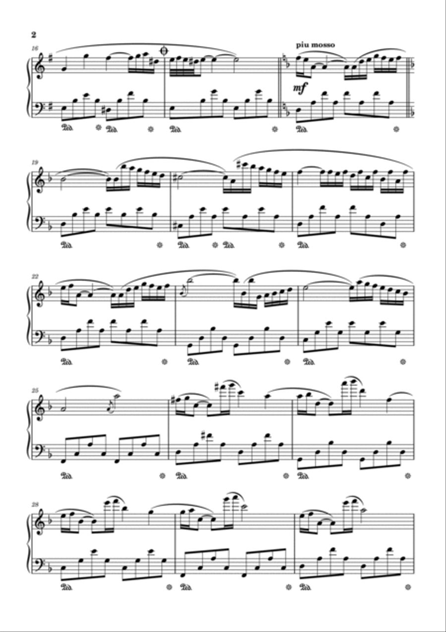 Actress (to Tatiana Vesnyak) Piano Solo scores gallery preview page 2