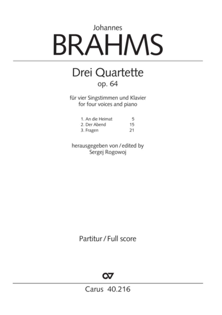 Drei Quartette op. 64 Choir scores gallery preview page 2