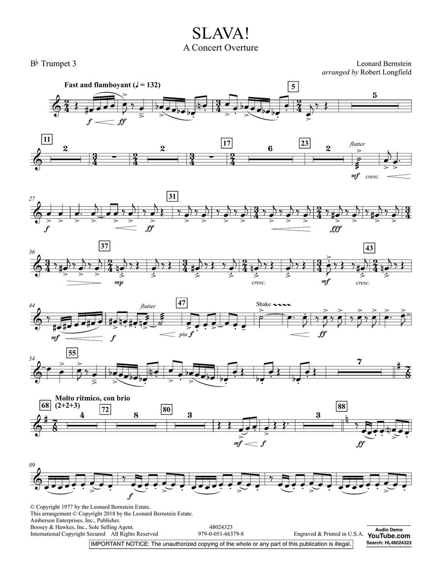 Slava! - Bb Trumpet 3