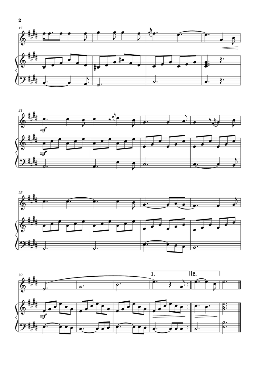 Hallelujah Piano scores gallery preview page 2
