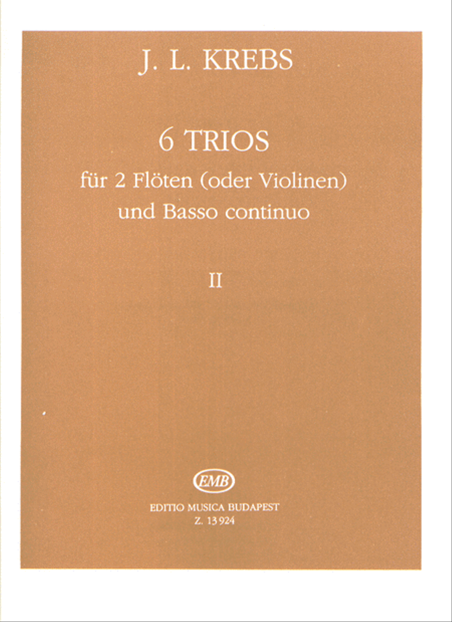 6 Trios Fur 2 Floten Und Basso Continuo 2 Flute Duet scores gallery preview page 1