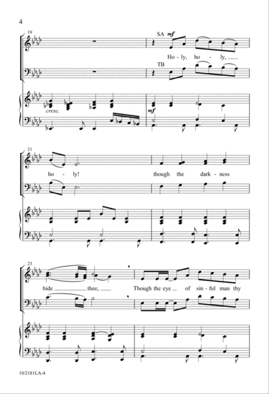Blessed Trinity 4-Part scores gallery preview page 4