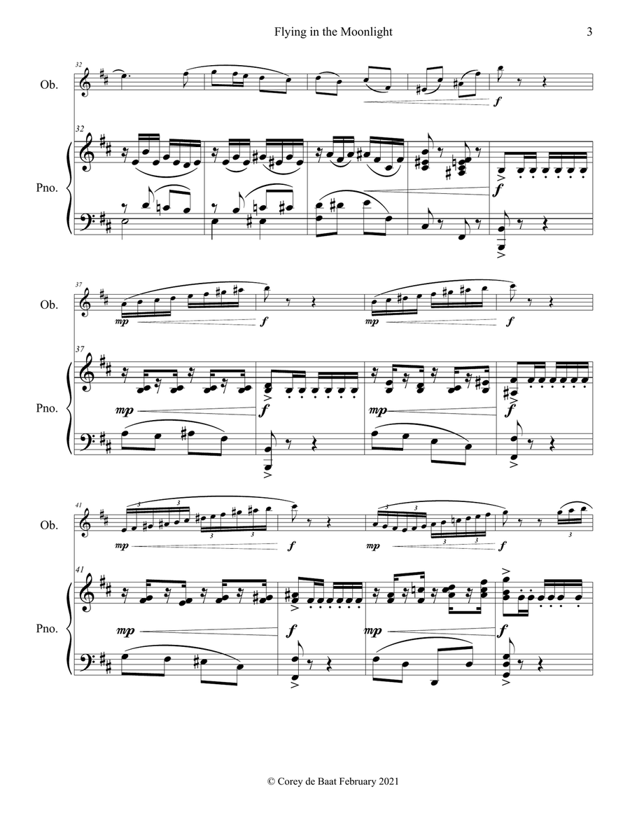 Flying in the Moonlight Piano scores gallery preview page 5