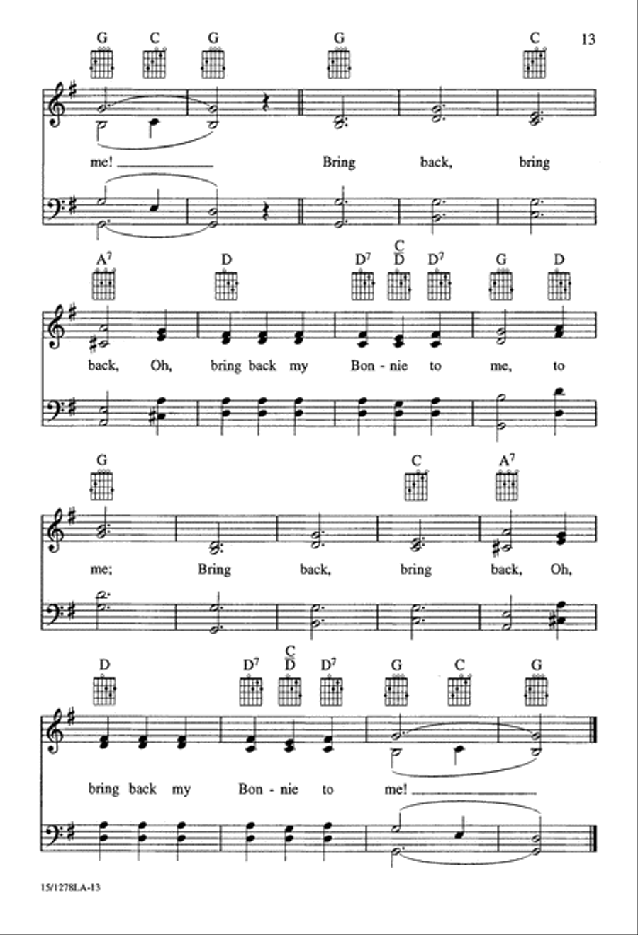 Little Big Note Songbook - Secular Edition 4-Part scores gallery preview page 13