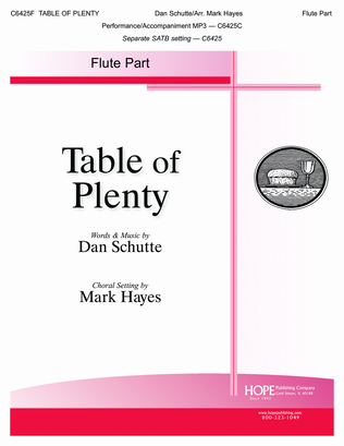 Book cover for Table of Plenty