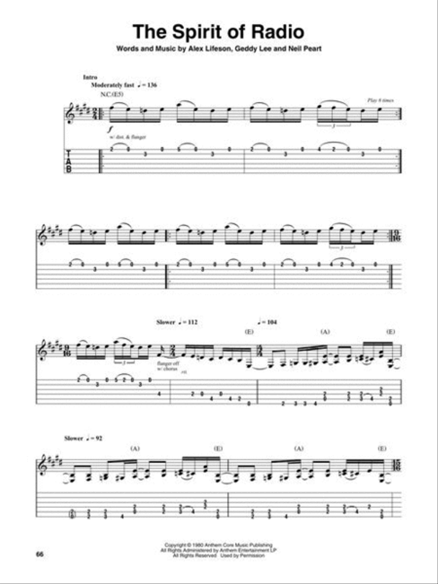 Rush Guitar scores gallery preview page 4