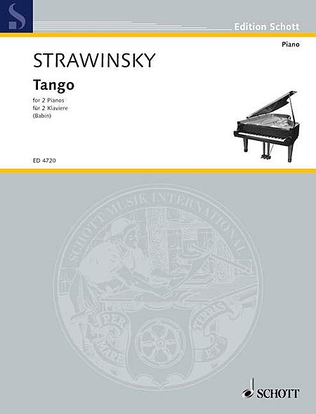 Book cover for Stravinsky Tango Pft 4h