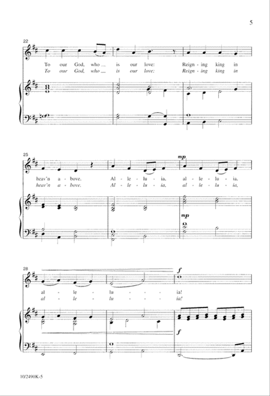 Christ Arose Easter Day 2-Part scores gallery preview page 5