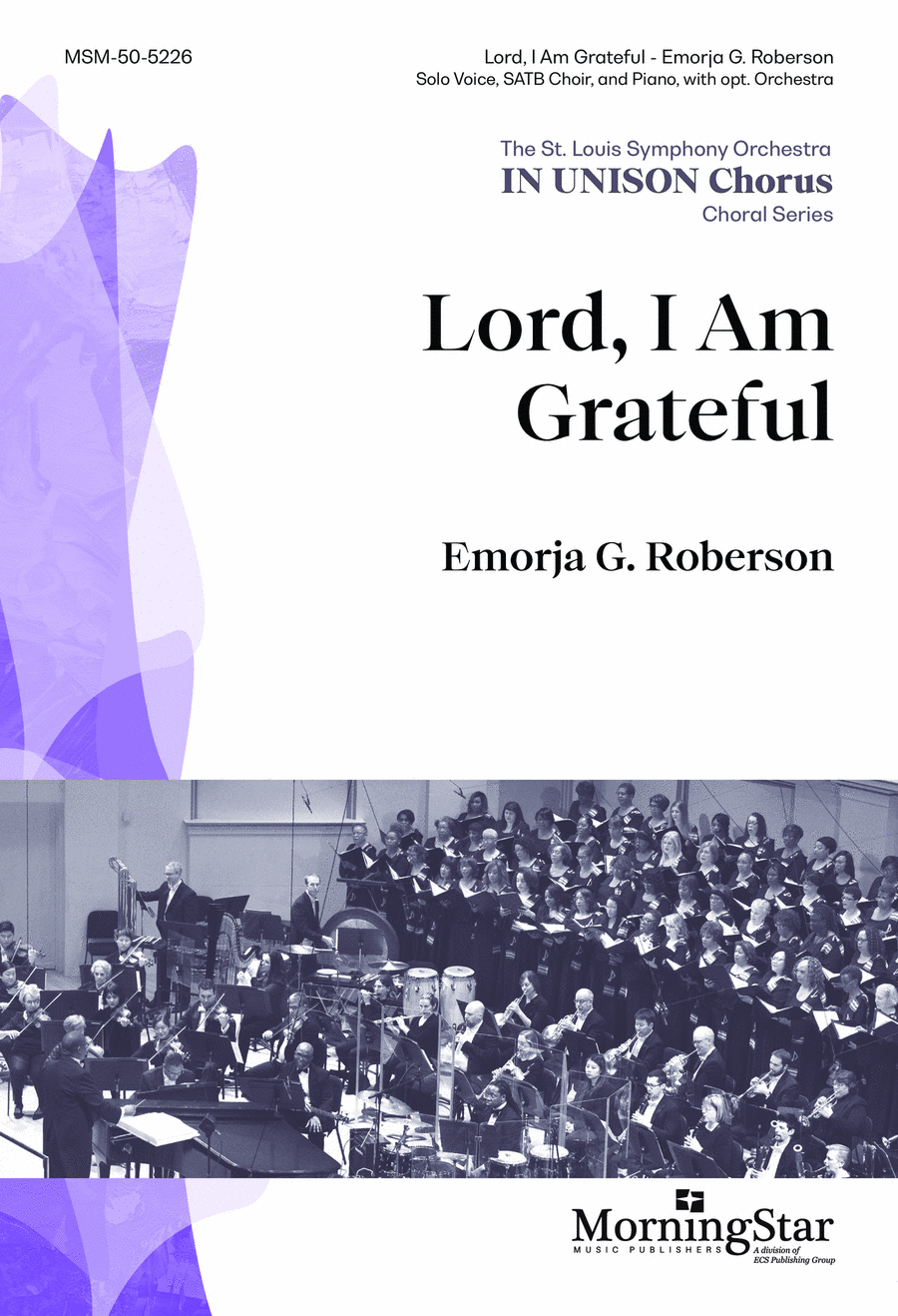 Lord, I Am Grateful 4-Part scores gallery preview page 1