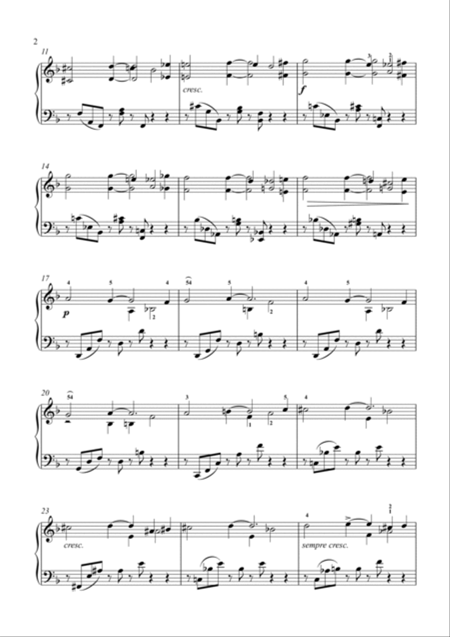 Faure-Barcarolle No.7 in D minor, Op.90 Piano Solo scores gallery preview page 3