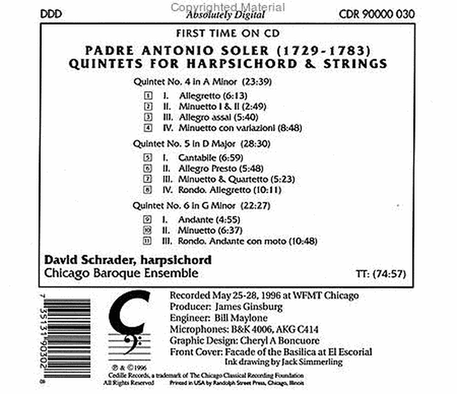 Harpsichord Quintets Nos. 4