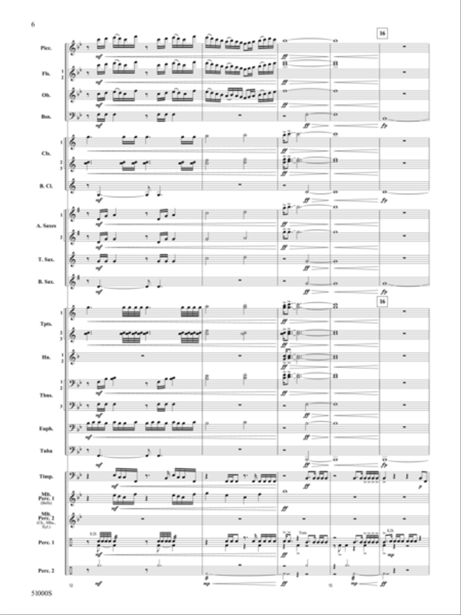 Eternal Flame: Score Concert Band scores gallery preview page 6