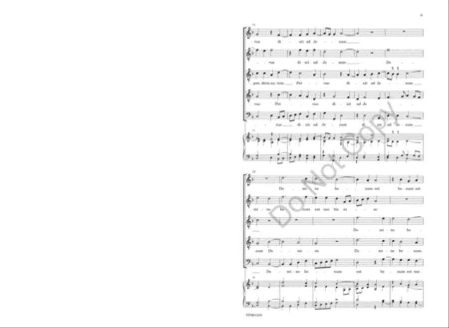 Et post dies sex assumpsit Jesus A Cappella scores gallery preview page 14
