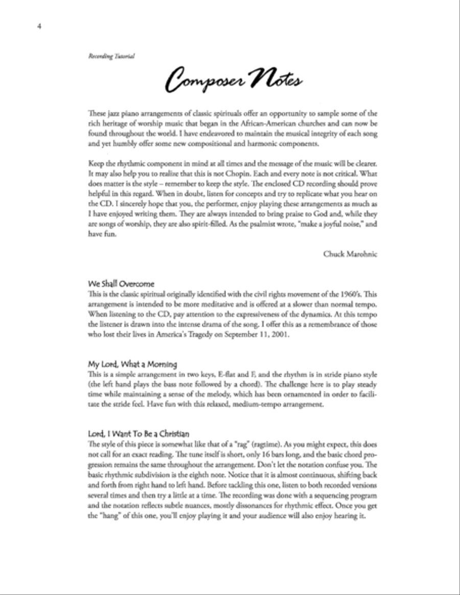 We Shall Overcome We Shall Overcome Piano Solo scores gallery preview page 3