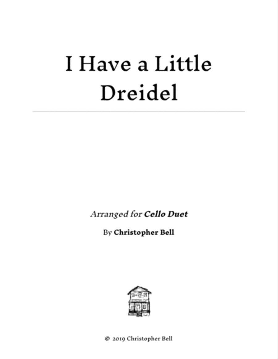 I Have a Little Dreidel - Easy Cello Duet