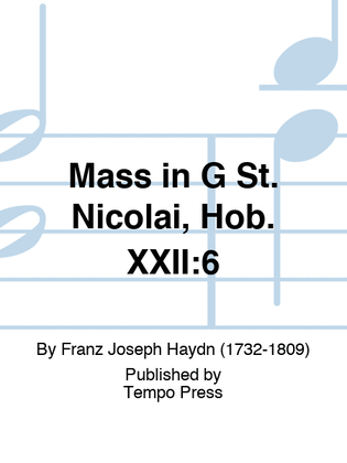 Book cover for Mass in G "St. Nicolai", Hob. XXII:6