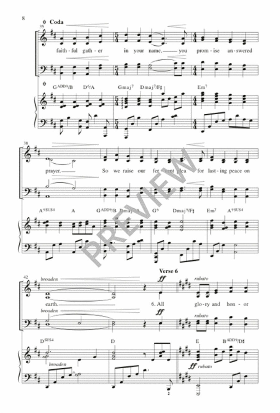 For the Beauty of the Earth 4-Part scores gallery preview page 9