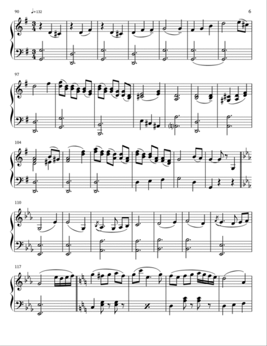 The Legend Of Sleepy Hollow Piano Solo scores gallery preview page 6