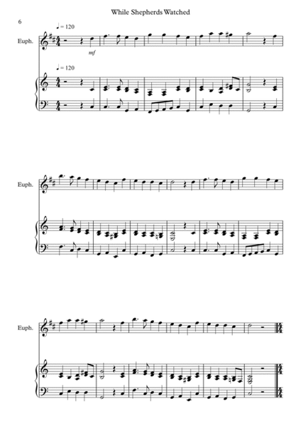 8 Easy Christmas Pieces for Euphonium and Piano image number null