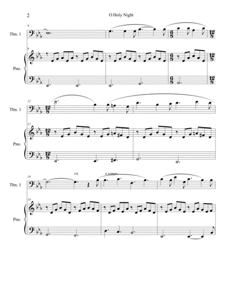 O Holy Night (trombone solo) with piano accompaniment image number null