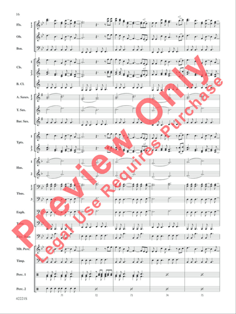 Carry On Concert Band scores gallery preview page 17