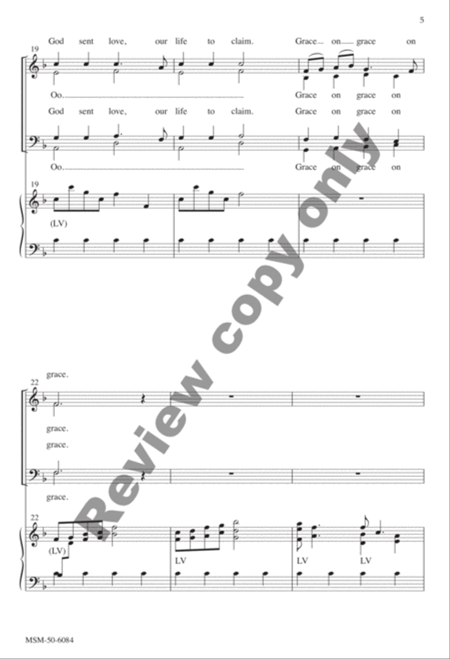 Grace on Grace 4-Part scores gallery preview page 12