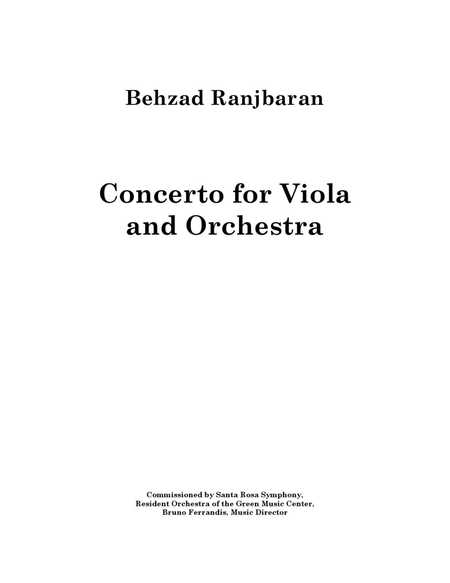 Concerto for Viola and Orchestra