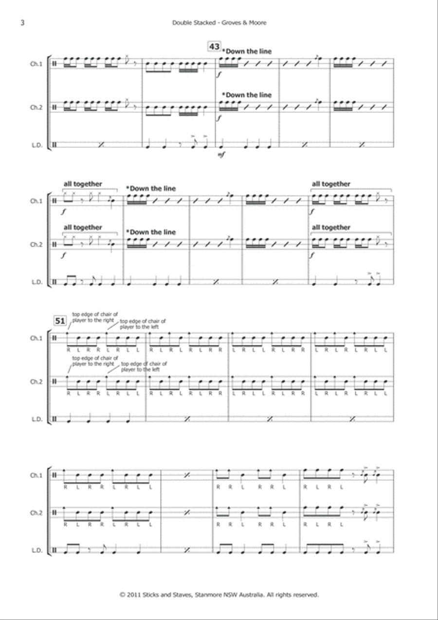 Double Stacked Double Stacked Percussion Ensemble scores gallery preview page 6