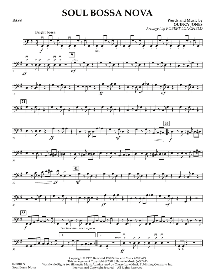 Soul Bossa Nova Soul Bossa Nova Orchestra scores gallery preview page 1