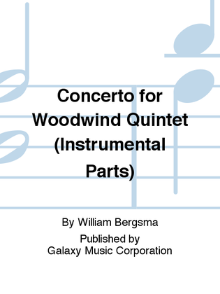 Concerto for Woodwind Quintet (Instrumental Parts)