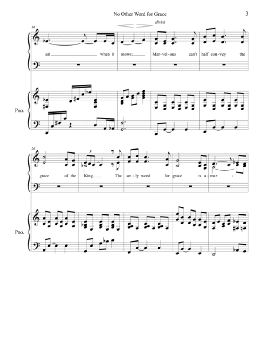 No Other Word For Grace, But Amazing 3-Part scores gallery preview page 3