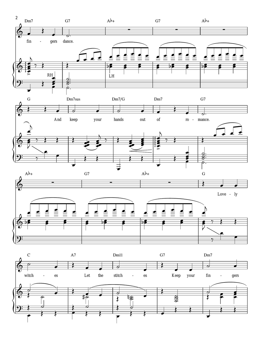 Falling In Love With Love Piano, Vocal scores gallery preview page 2