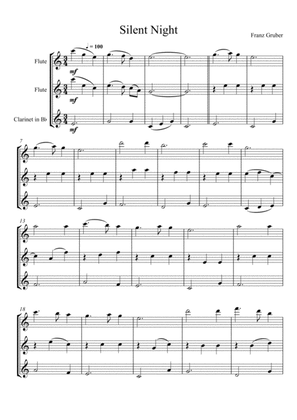 Franz Gruber - Silent Night (Flute,Flute and Clarinet Trio)