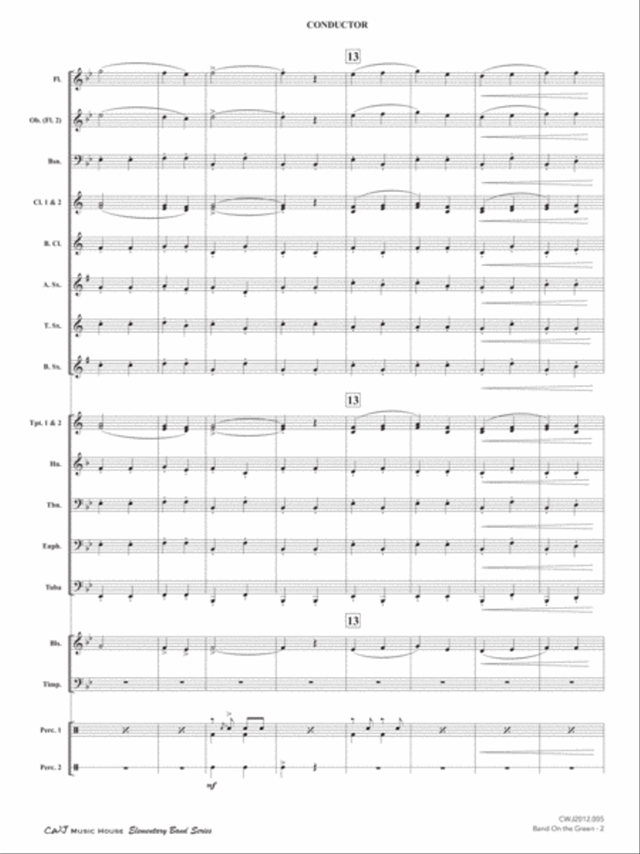 Band On the Green Concert Band scores gallery preview page 5